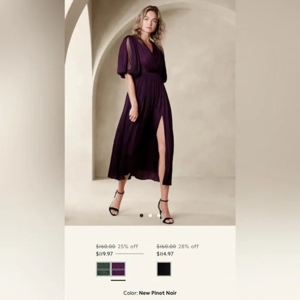 NWT Purple Banana Republic dress size 6